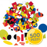 FORME GEOMETRICHE ADESIVE IN FELTRO - SET PZ. 500