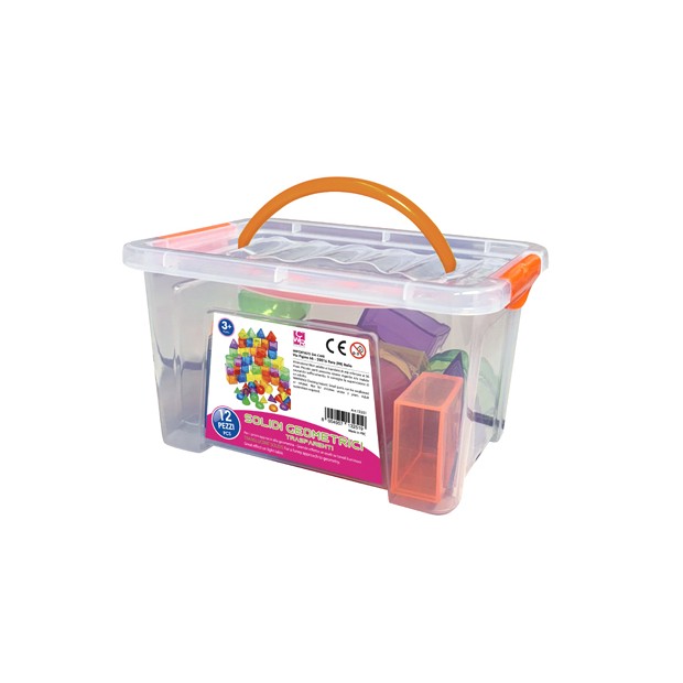 FORME GEOMETRICHE TRASPARENTI SET PZ. 12