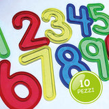NUMERI TRASPARENTI SET PZ. 10