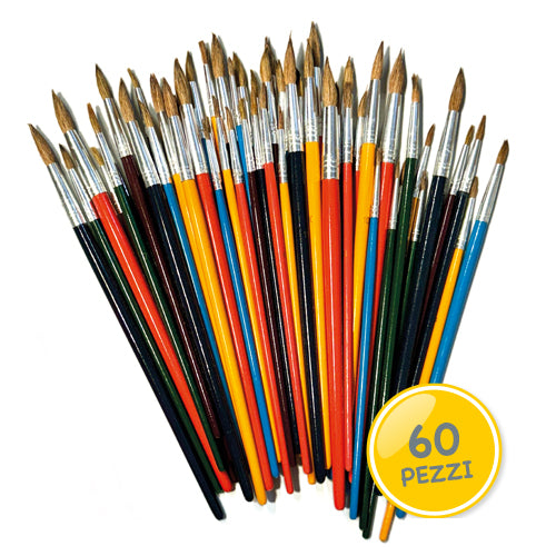 PENNELLI PELO DI BUE - SET 60 PZ.
