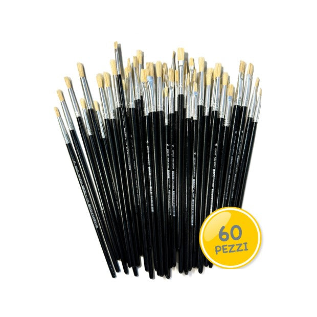 PENNELLI SETOLA - SET 60 PZ.