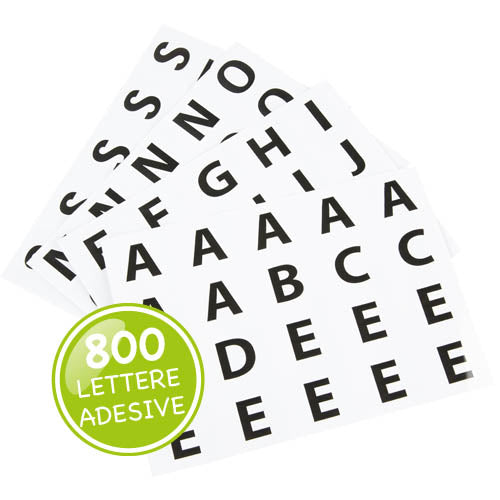STICKERS LETTERE MM. 40X40 - PZ. 800 Immagine principale del prodotto