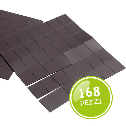 MAGNETI AUTOADESIVI MM. 20X25 - SET PZ. 168