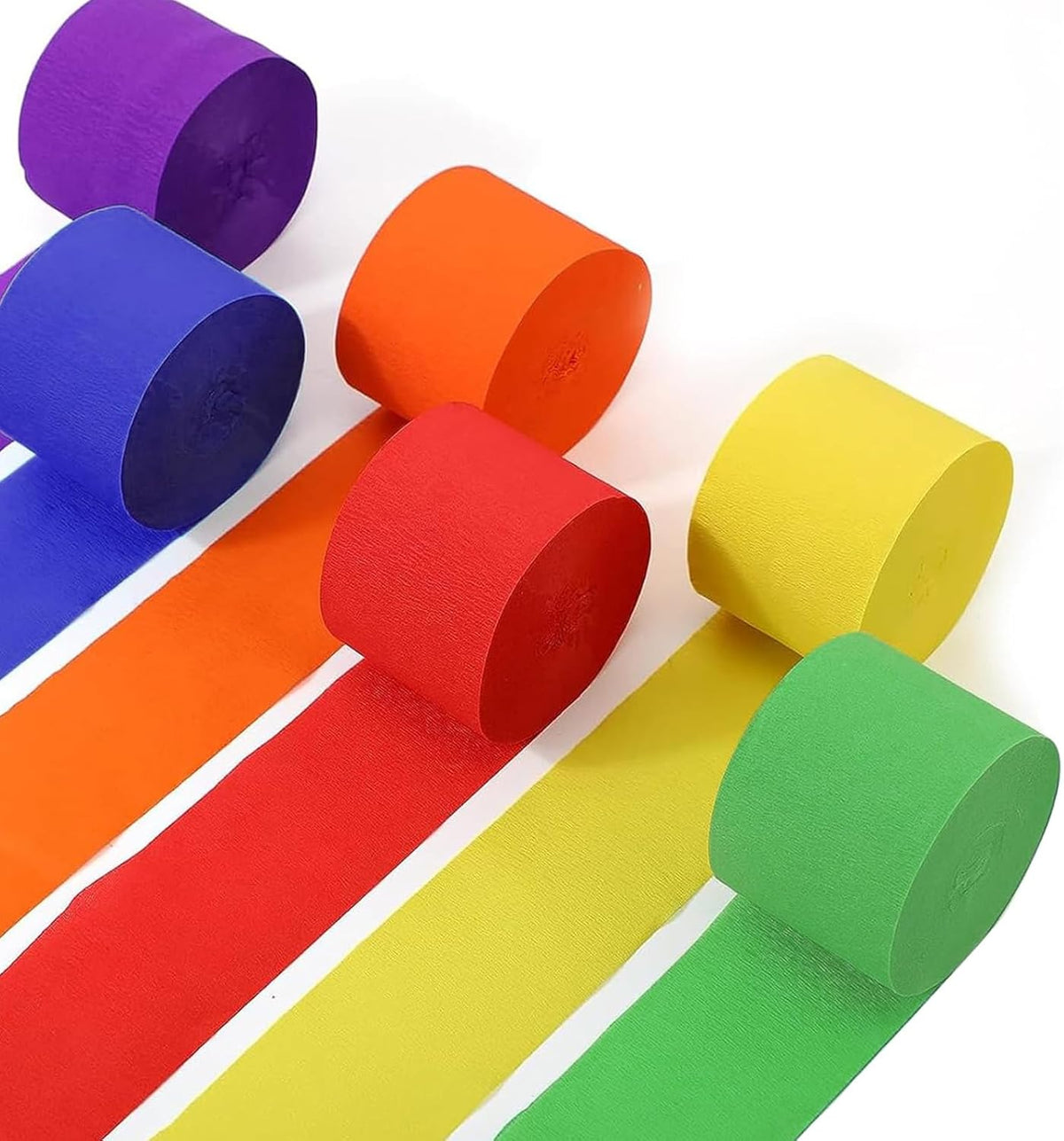 CARTA CRESPA STRISCE MT. 10X5 CM. - SET 10 PEZZI