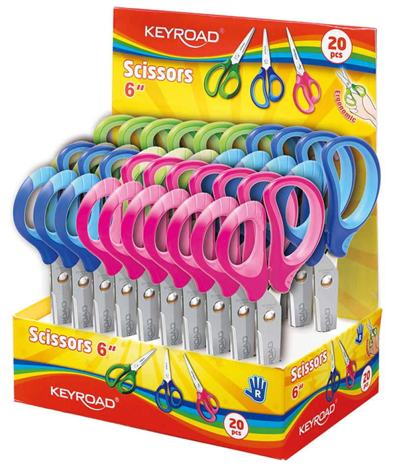 FORBICINA SOFT GRIP  CM.15- EXPO 20 PEZZI