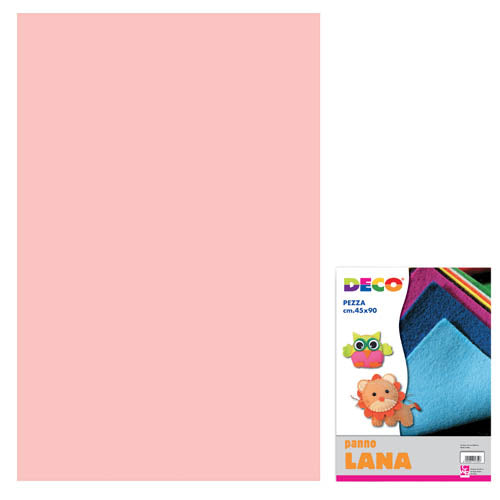 PANNO LANA - PEZZA CM. 45X90 ROSA Immagine principale del prodotto