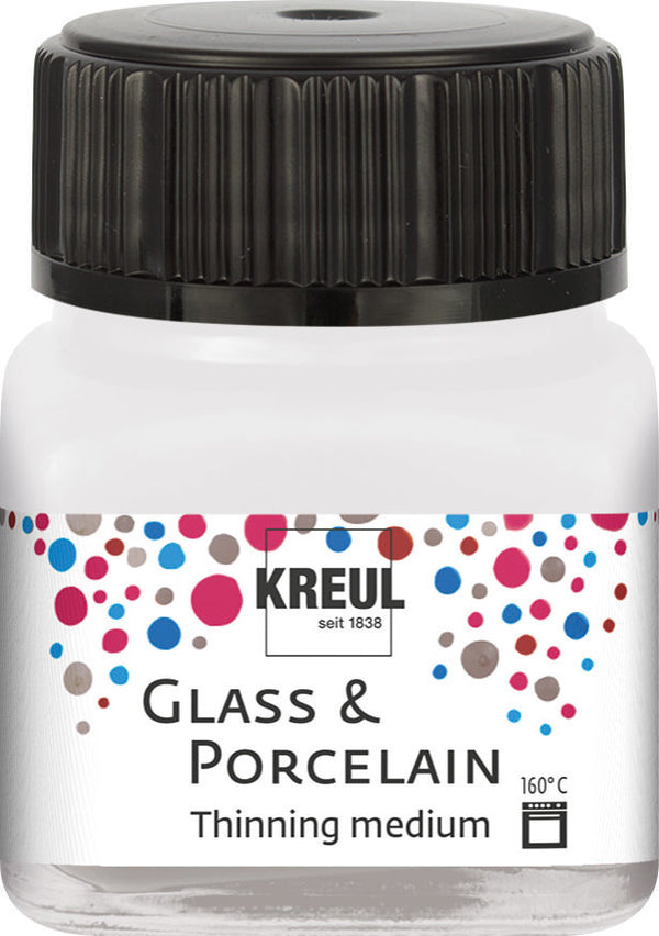 KREUL - GLASS & PORCELAIN 20 ML - MEDIUM DILUENTE