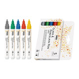 KREUL - GLASS & PORCELAIN PEN - SET 5    GLITTER