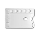 TAVOLOZZA PLASTICA CM. 25X17 RETTANGOLARE