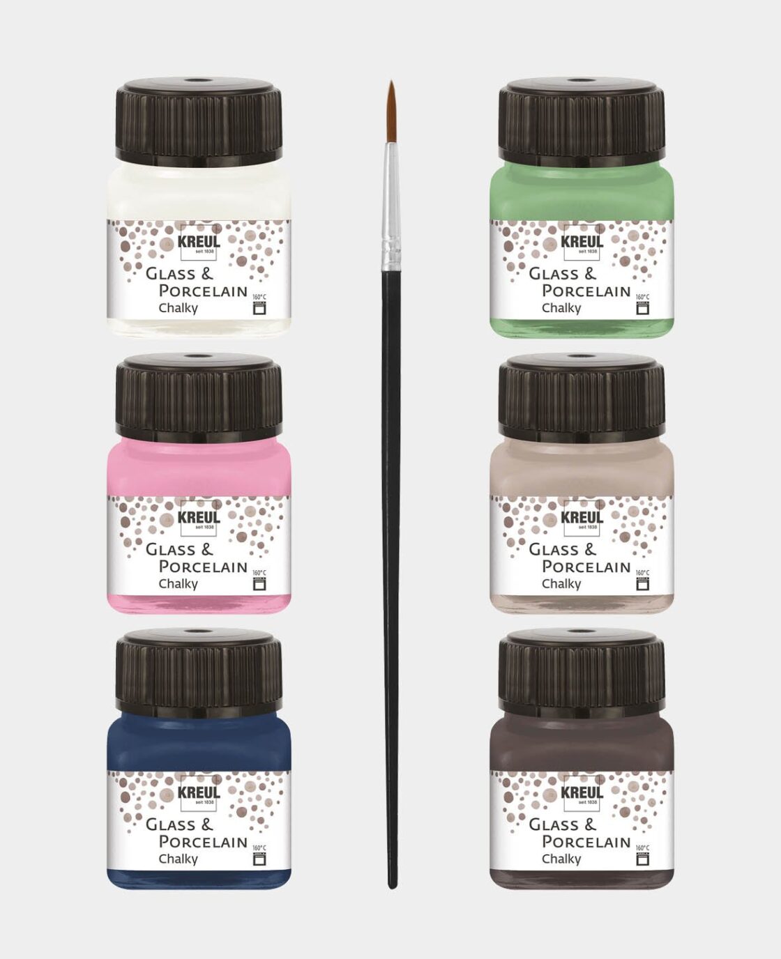 KREUL - GLASS & PORCELAIN 20 ML - SET 6  ASSORTITI