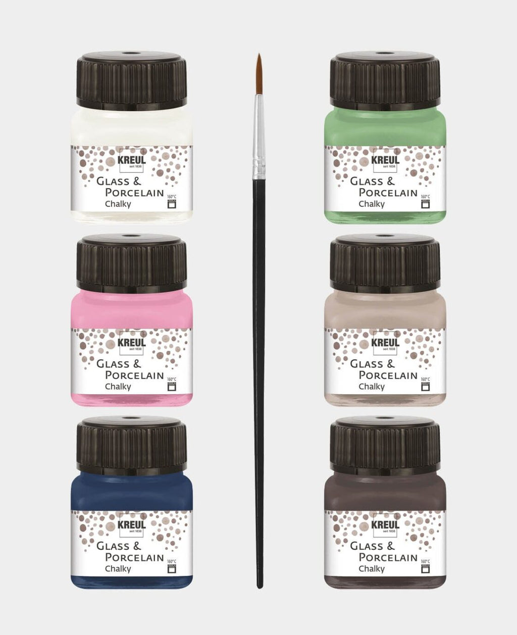 KREUL - GLASS & PORCELAIN 20 ML - SET 6  ASSORTITI