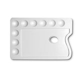 TAVOLOZZA PLASTICA CM. 28X19 RETTANGOLARE