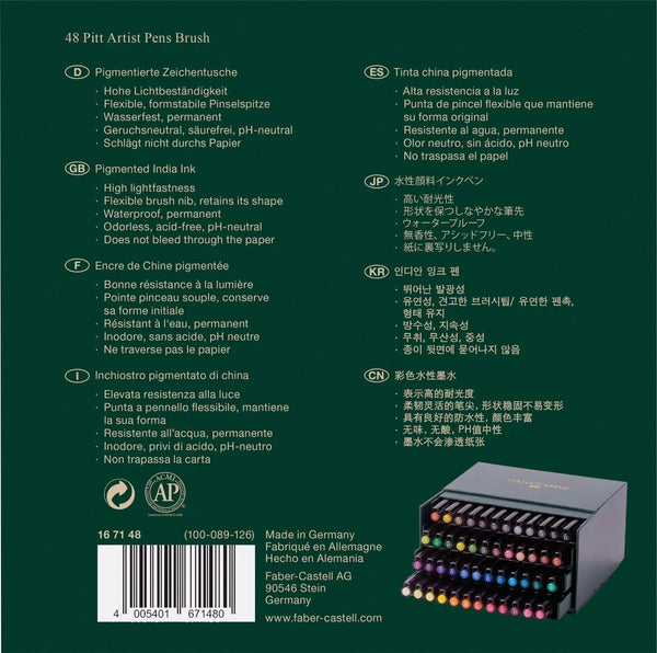 PITT ARTIST PEN BRUSH FABER CASTELL/48