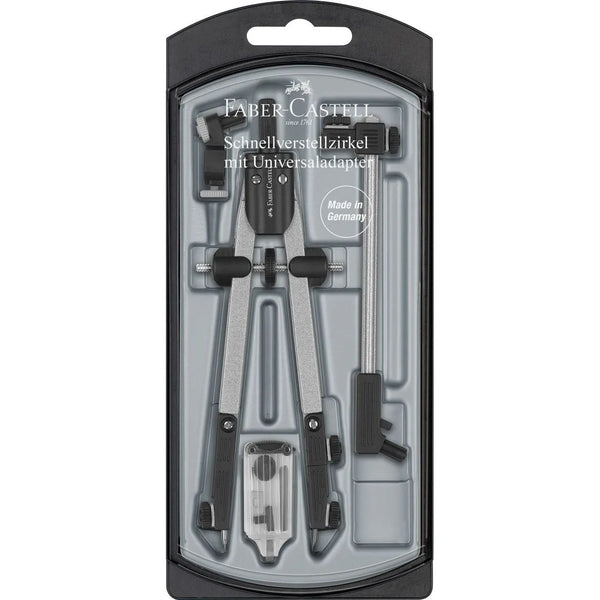 COMPASSO BALAU. FABER CASTELL REG.RAP. DA 3,5MM C/ACCESSORI