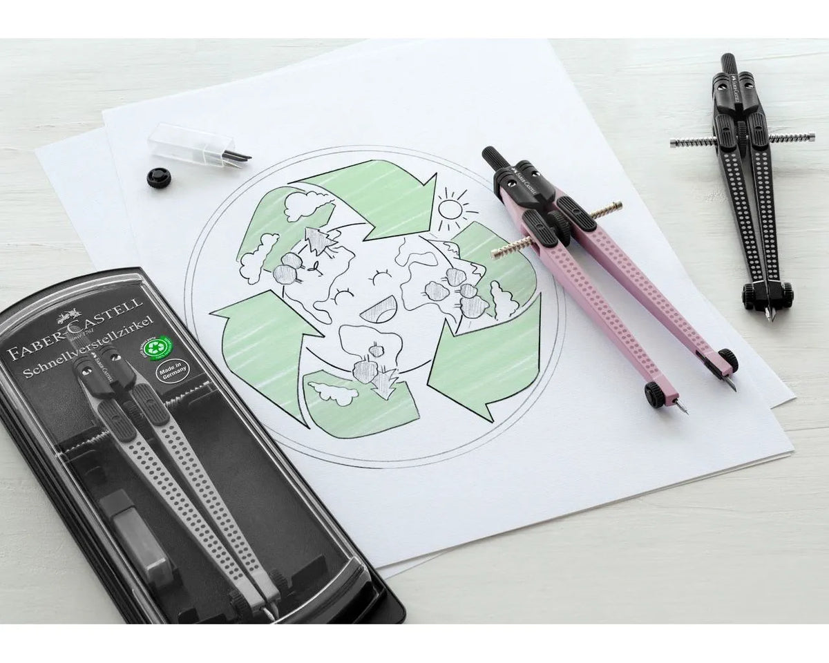 COMPASSO BALUSTRONE GRIP FABER CASTELL SILVER