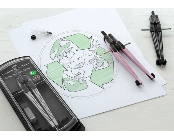 COMPASSO BALUSTRONE GRIP FABER CASTELL SILVER