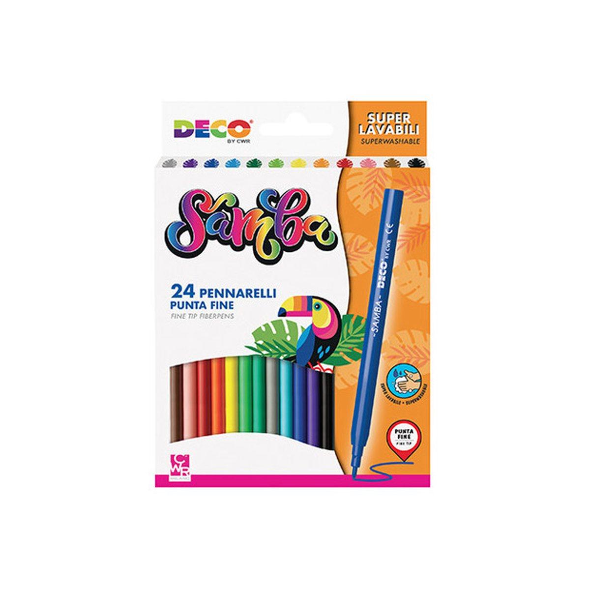 PENNARELLI COLORATI SAMBA - SCATOLA PZ. 24