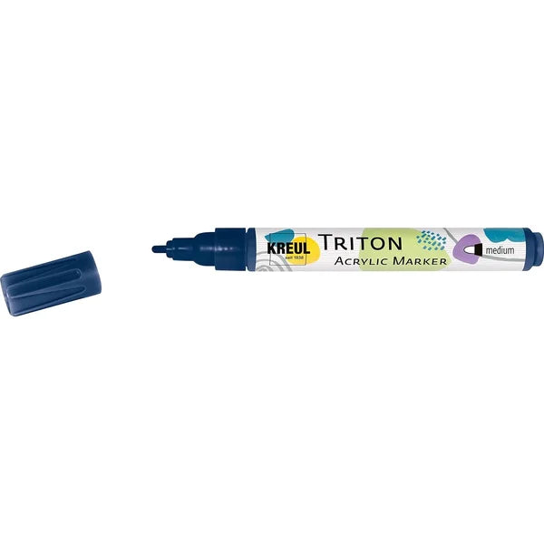 KREUL - TRITON ACRYLIC MARKER MEDIUM - BLU SCURO