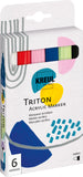 KREUL - TRITON ACRYLIC MARKER MEDIUM - SET 6 ASSORTITI