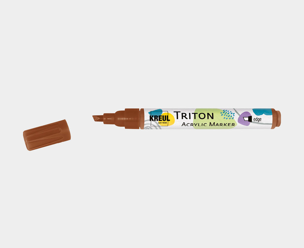 KREUL - TRITON ACRYLIC MARKER EDGE - MARRONE OSSIDO SCURO Immagine principale del prodotto