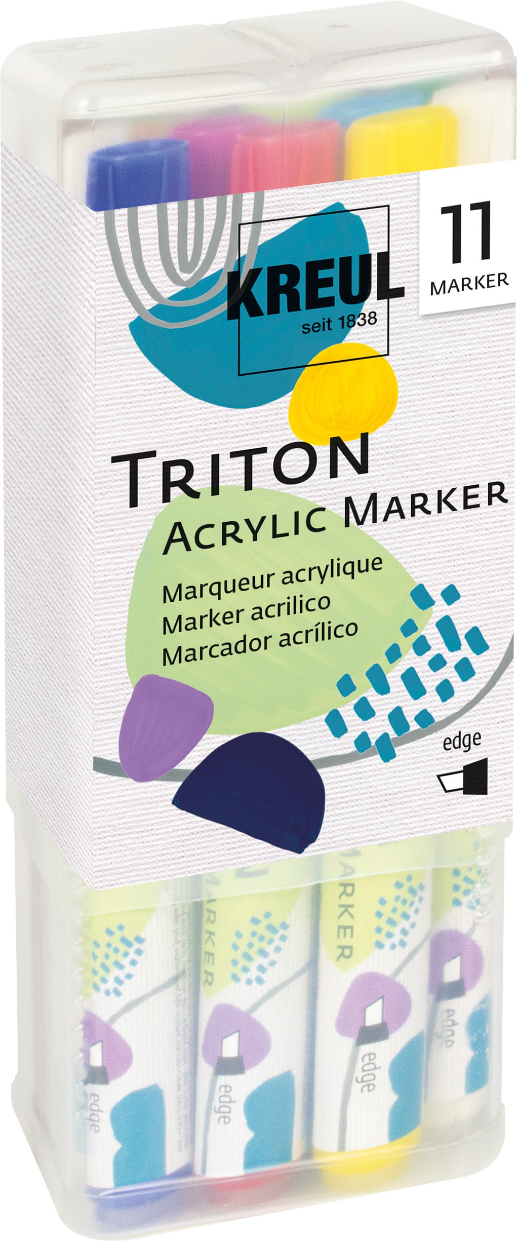 KREUL - TRITON ACRYLIC MARKER EDGE - POWERPACK DI 11 Immagine principale del prodotto