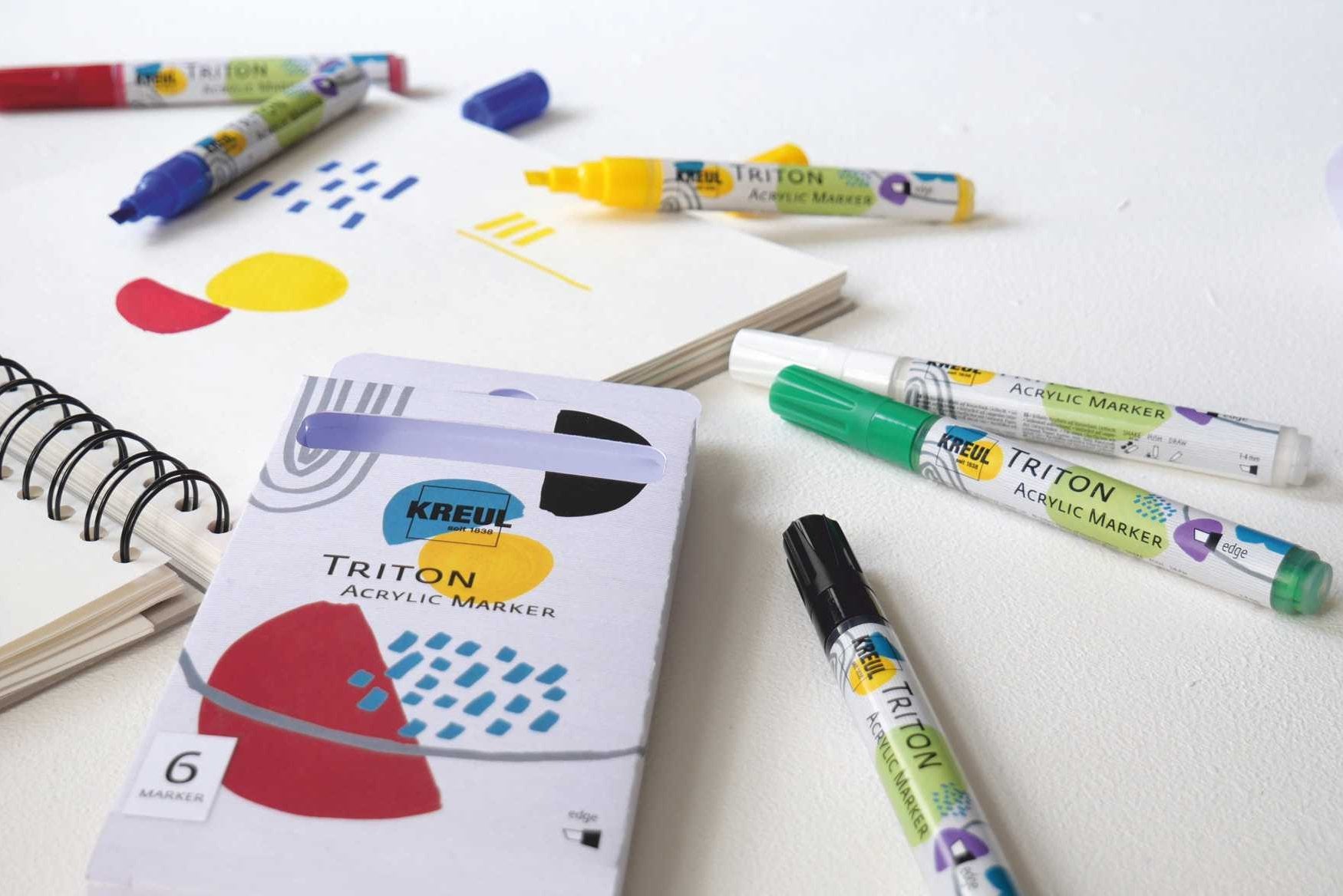 KREUL - TRITON ACRYLIC MARKER EDGE - SET DI 6