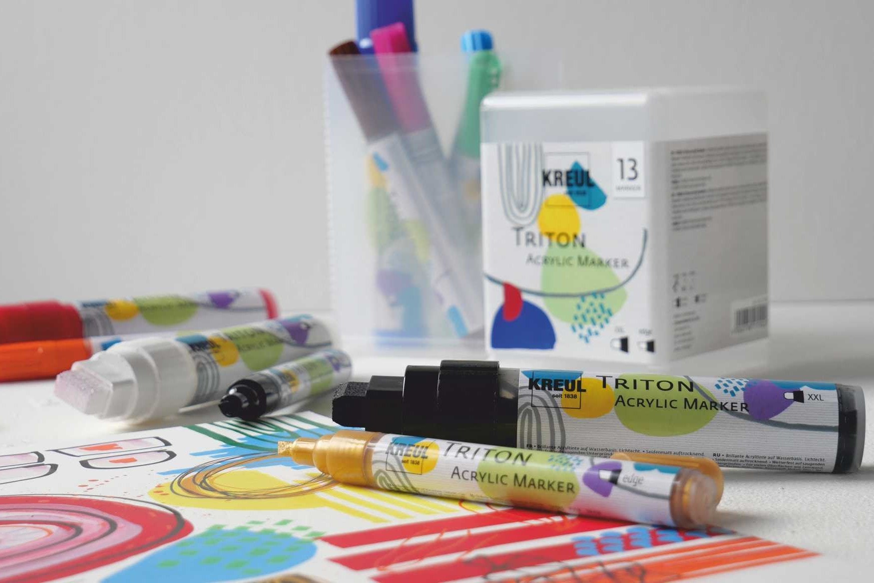 KREUL - TRITON ACRYLIC MARKER XXL+EDGE - POWERPACK DI 13 (9+4)