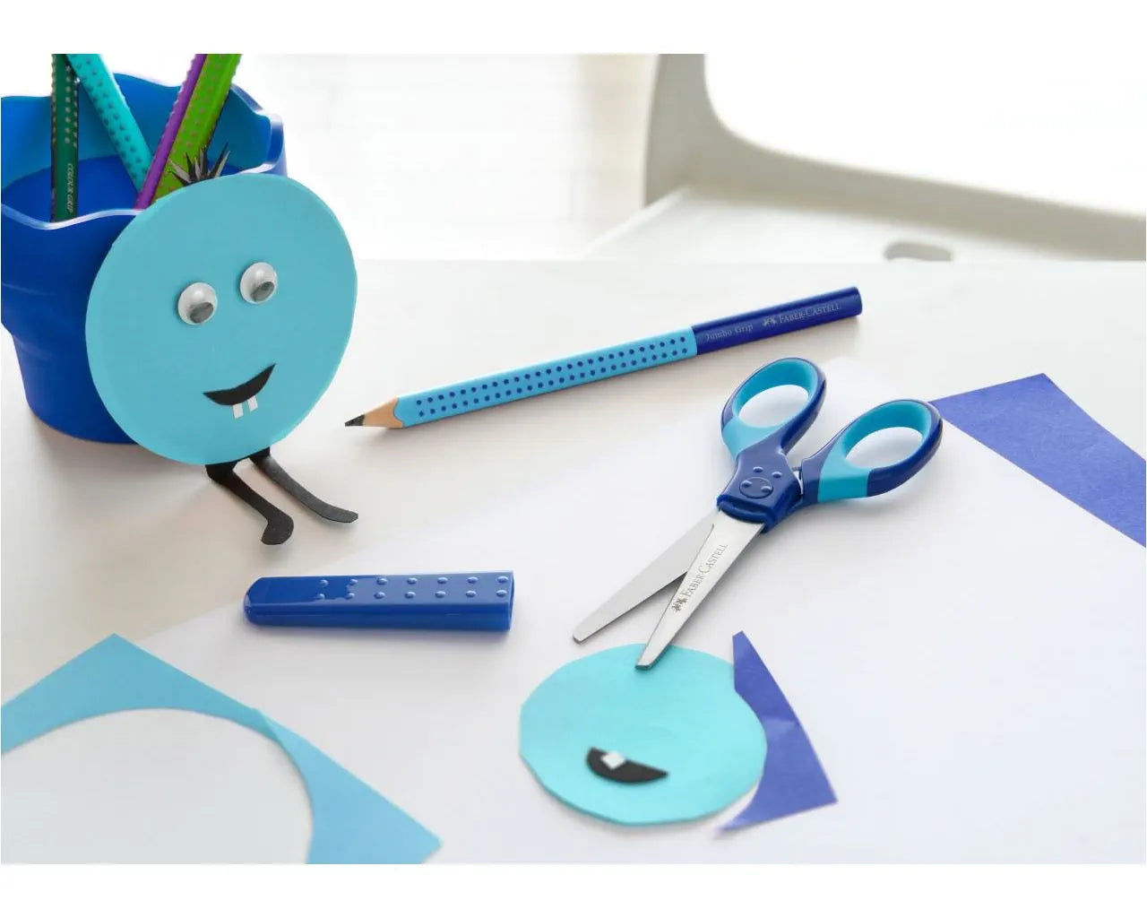 FORBICE SCUOLA FABER CASTELL BLU