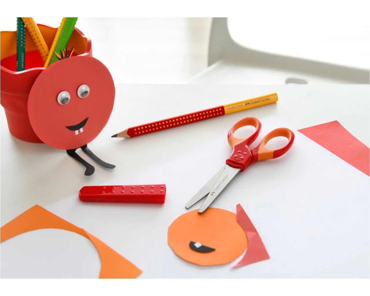 FORBICE SCUOLA FABER CASTELL ROSSO