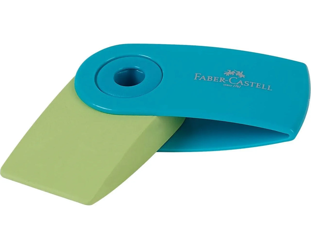 GOMMA PER MATITA FABER CASTELL SLEEVE MINI AZZURRO/VERDE CHIARO