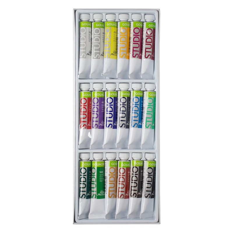 COLORI A TEMPERA - SCATOLA 18 TUBI -  COLORI ASSOR Immagine secondaria del prodotto
