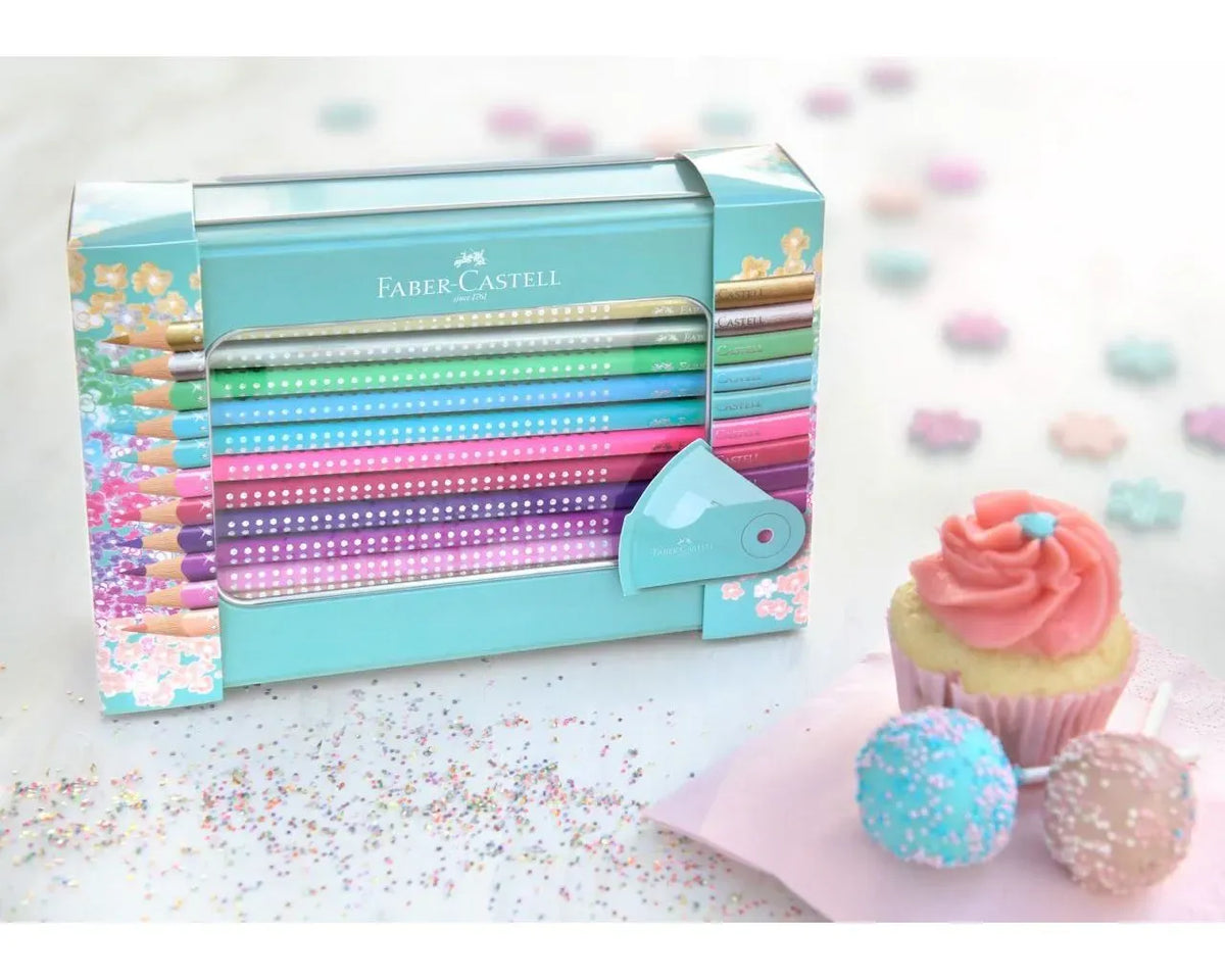 PASTELLI FABER CASTELL SPARKLE / 20 AST.METALLO