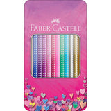MATITE COLORATE SPARKLE FABER CASTELL /12 AST.METALLO