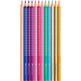 MATITE COLORATE SPARKLE FABER CASTELL /12 AST.METALLO