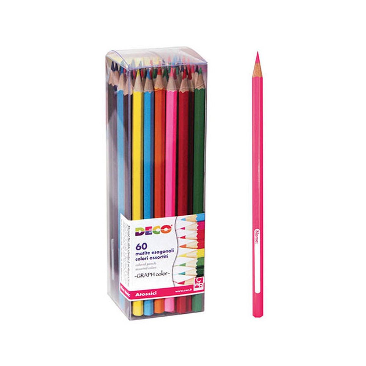 PASTELLI VERNICIATI - BARATTOLO 60 PEZZI - COLORI Immagine principale del prodotto