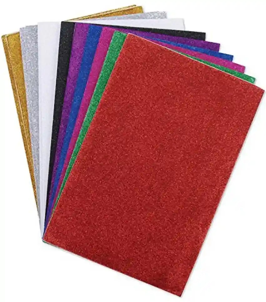 GOMMA CREPP GLITTER CM. 60X40 FG.10
