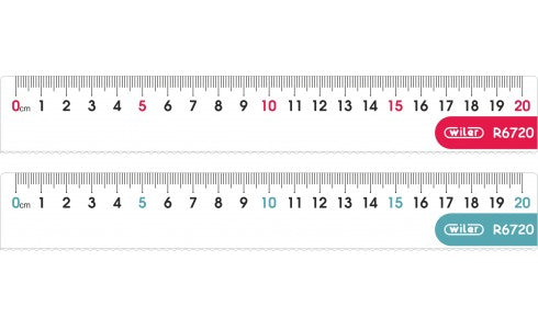 RIGHELLO TRASPARENTE CM.20 COL. ASS. WILER