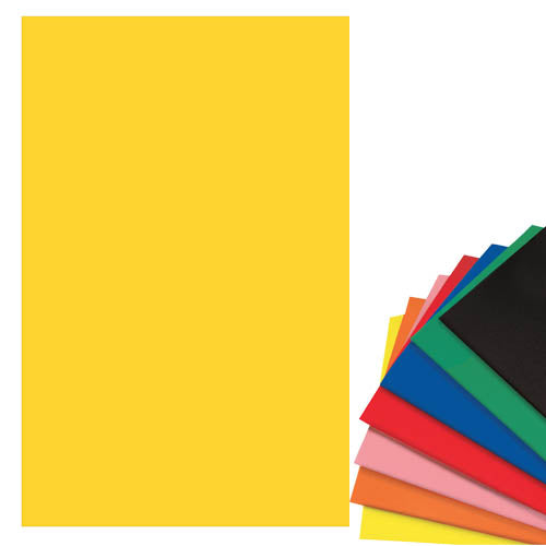 10 FOGLI CARTA VELLUTATA CM. 50X70 - GIALLO Immagine principale del prodotto