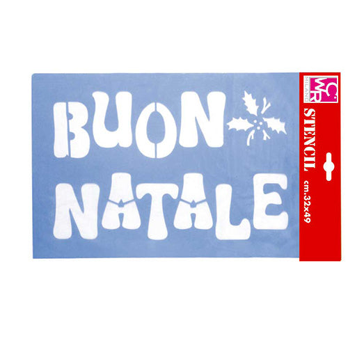 STENCIL BUON NATALE CM. 32X49 Immagine principale del prodotto