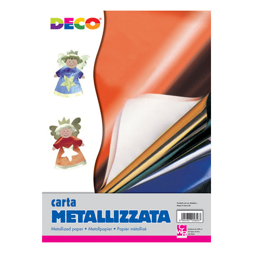 CARTA METALLIZZ. CM. 35X50 CONF. 10 FG. - COL. ASS. Immagine principale del prodotto