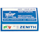 PUNTI CUCITRICE MM.6 ZENITH\130 10 SCATOLE PZ. 10000 PASSO 6