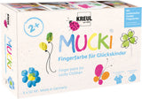 MUCKI - COLORI A DITA PER BAMBINI 50 ML  - SET 6 " LUCKY