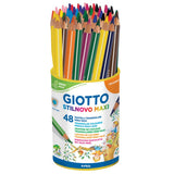 MATITONI TRIANGOLARI GIOTTO STILNOVO MAXI BARATTOLO 48 COL