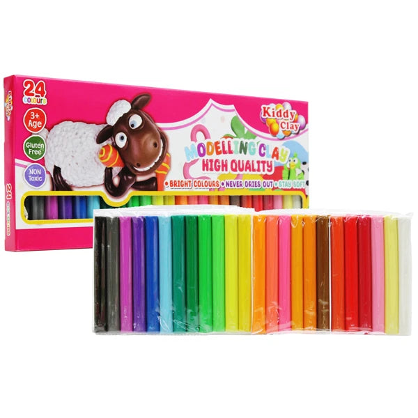 KIDDY CLAY - PLASTILINA GR.500 - 24 COLORI