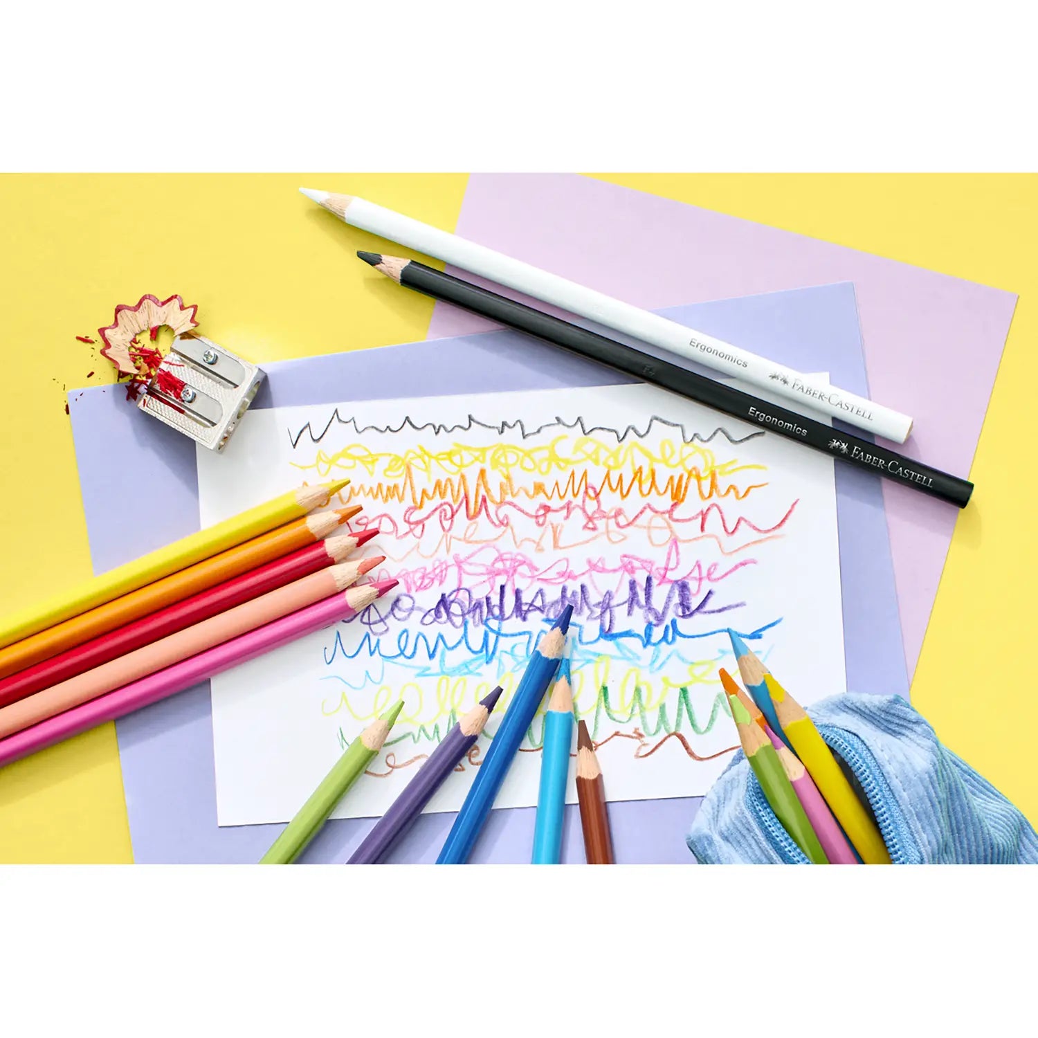 MATITE COLORATE ERGONOMICHE TRIANGOLARI FABER CASTELL / 24