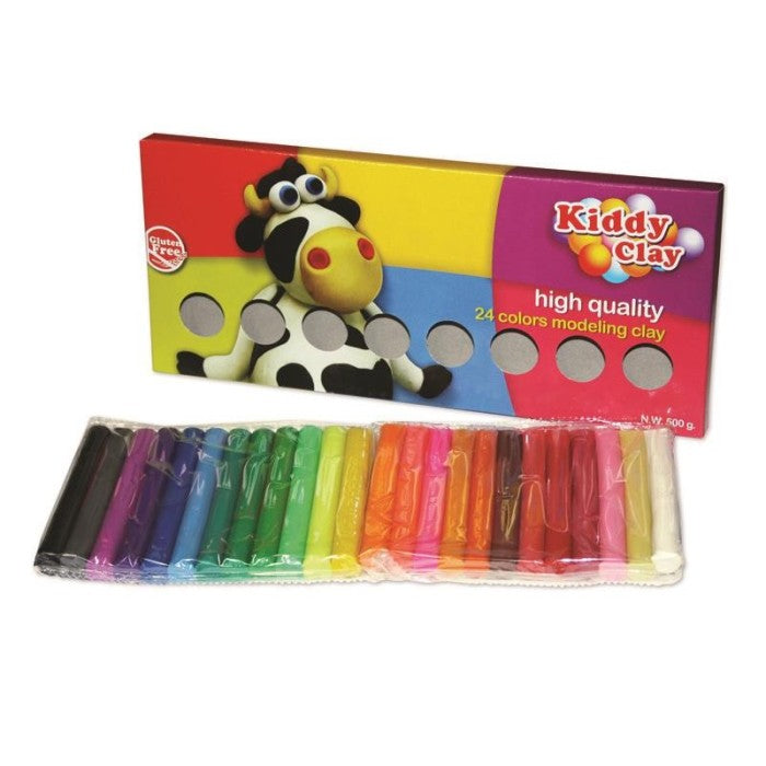 KIDDY CLAY - PLASTILINA GR.500 - 24 COLORI