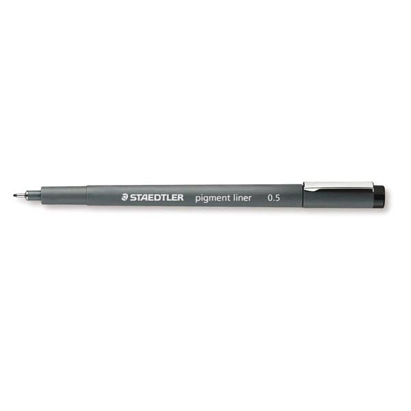 PENNA FINELINER STAEDTLER PIGMENT LINER 0.5MM NERO