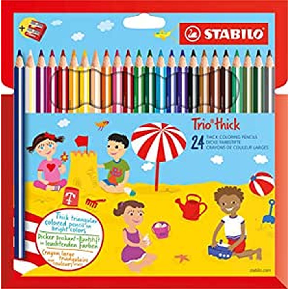 MATITONI COLORATI STABILO TRIO MAXI PZ.24 Immagine principale del prodotto