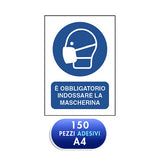 STICKER USARE LA MASCHERINA - A4