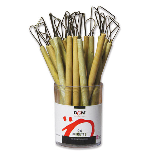 MIRETTE CM. 20 FILO INOX  - BARATTOLO 24 PZ. ASSOR